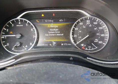 2020 Nissan Maxima S Xtronic Cvt z USA, uszkodzony, nr VIN 1N4AA6BV0LC381516